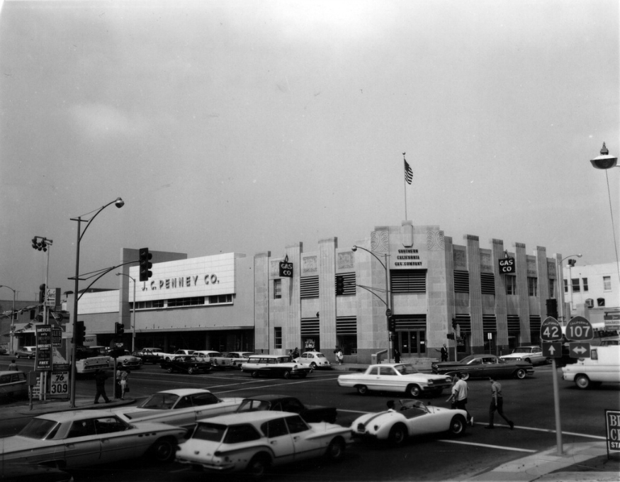 JC Penney + Southern California Gas Co. June 18, 1965 - photo courtesy of the Inglewood Public Library Collection